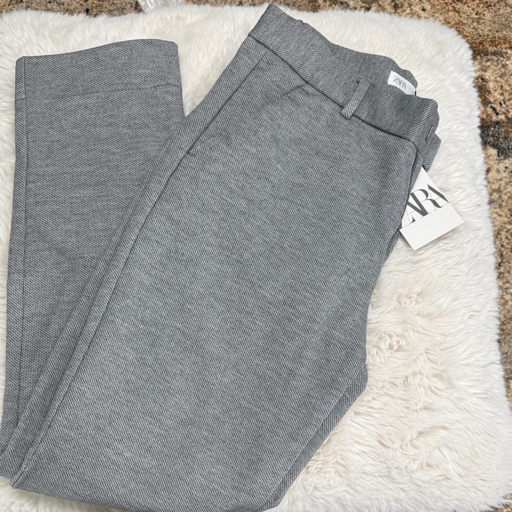 Zara Charcoal Slim-Fit Pants